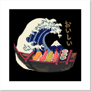 The Great Sushi Wave Posters and Art